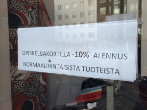 Tilapäinen alennus?